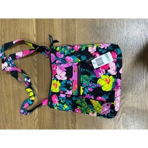 Vera Bradley Floral Quilted Crossbody‎ Bag Purse Colorful Lightweight